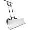 Best Choice Products 36in Hand Snow Pusher w/ 2 Wheels, Adjustable Handle, Blade Angle, Reflective Tape